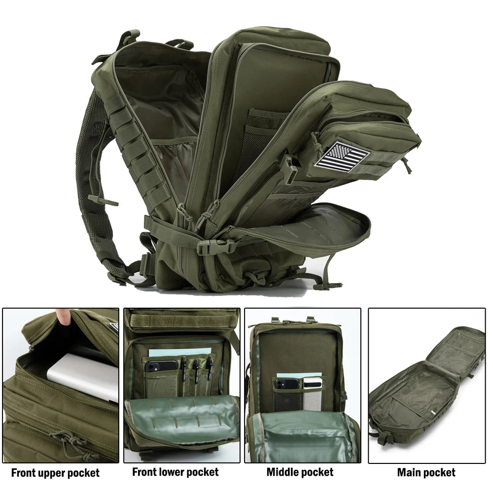QT&QY 30L/50L Tactical Backpack – Outdoor Survival & Assault Pack