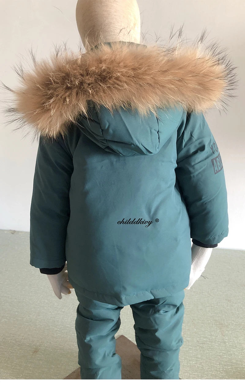 Children Down Suit Winter Warm Jacket
