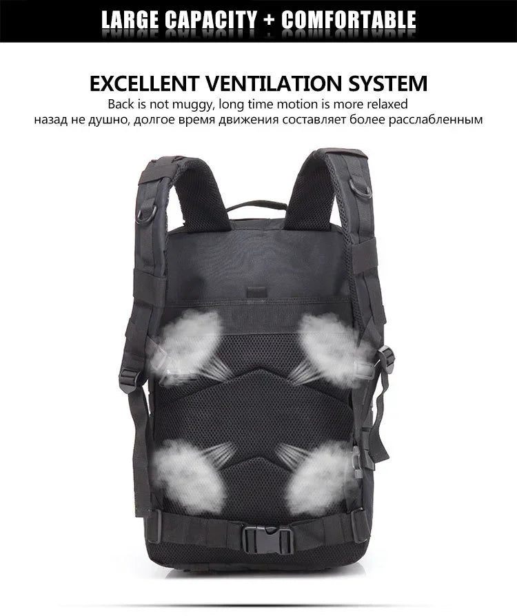 QT&QY 30L/50L Tactical Backpack – Outdoor Survival & Assault Pack