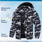 TACVASEN Fleece Lining Mountain Jackets Mens Hiking Jackets