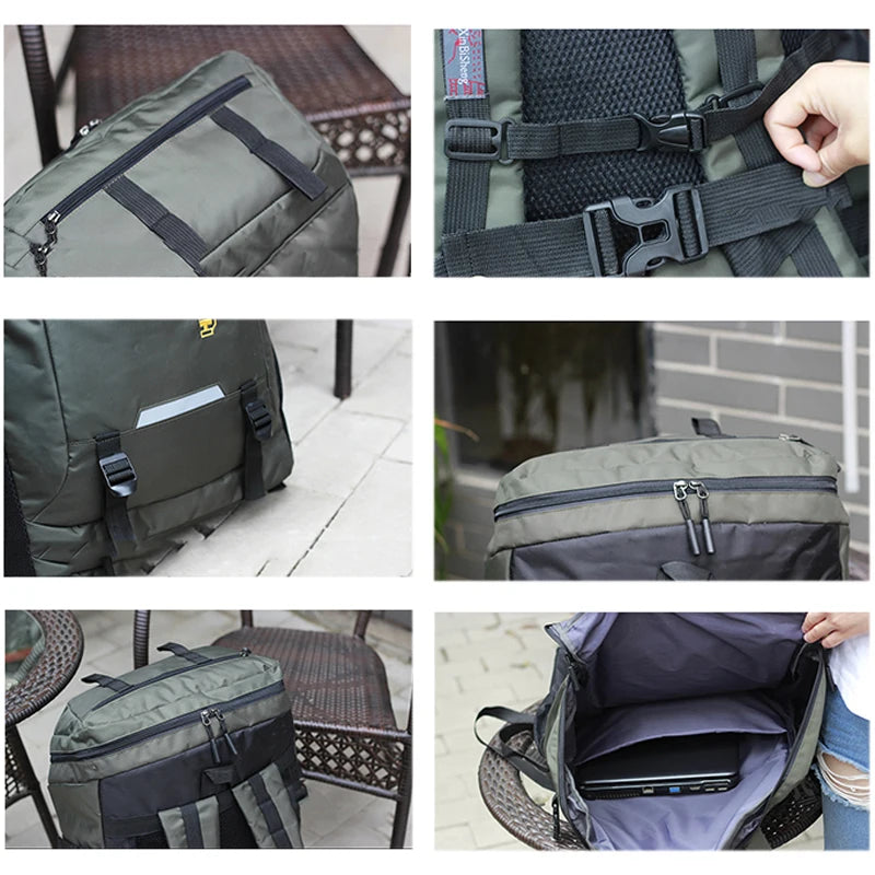 80L/50L Large Capacity Outdoor Hiking & Camping Backpack – Travel Rucksack for Men & Women