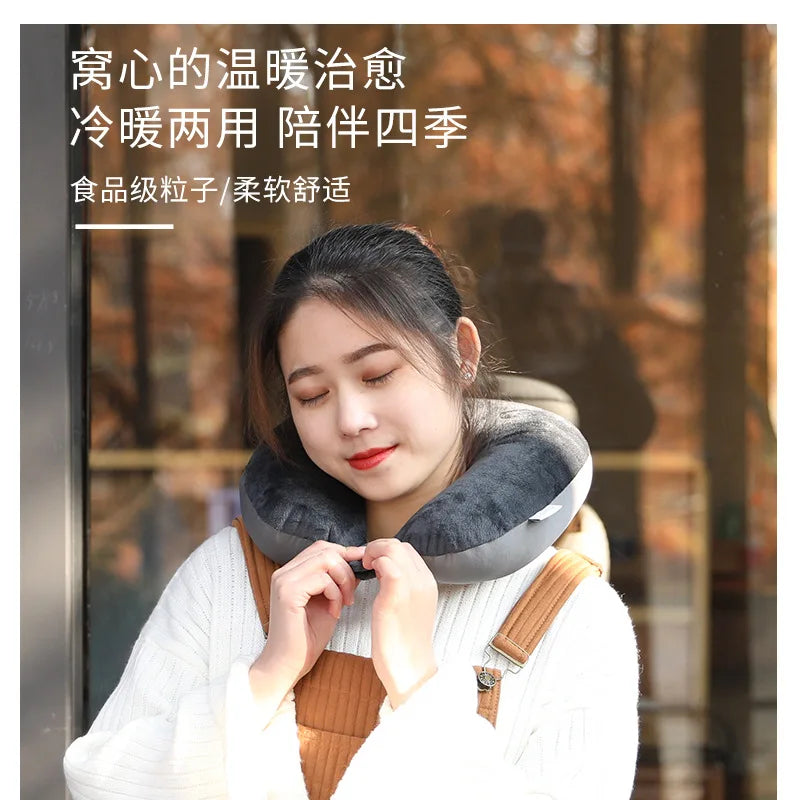 Car Neck Pillow – 1PC Soft Travel Pillow with Foam Particles