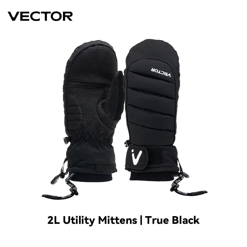 VECTOR Half-Detachable Inner Five-Finger Ski Gloves