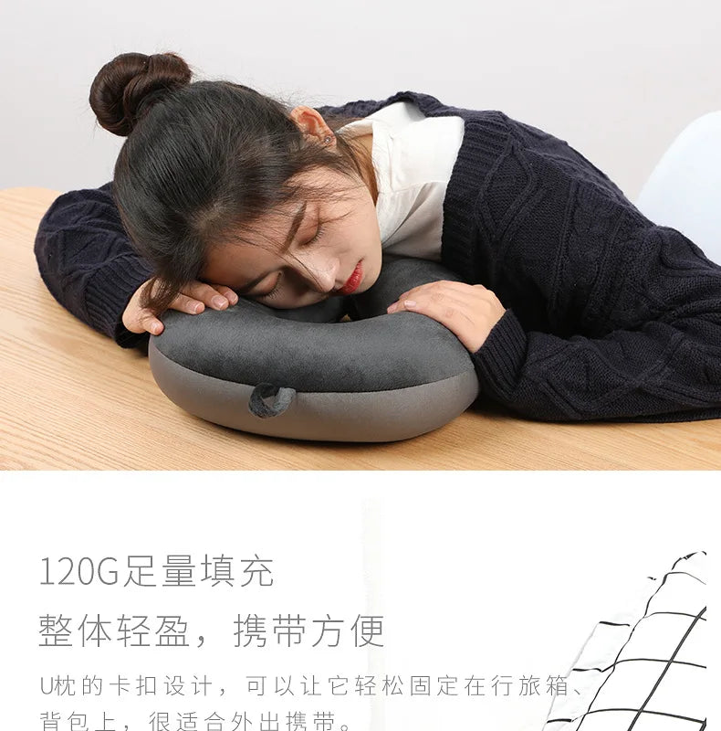 Car Neck Pillow – 1PC Soft Travel Pillow with Foam Particles