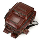 Newsbirds Men's Retro Leather Backpack – Luxury Travel & School Bag