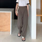 High Waist Women Suit Pants Fall Straight Office Ladies Korean Fashion Trousers