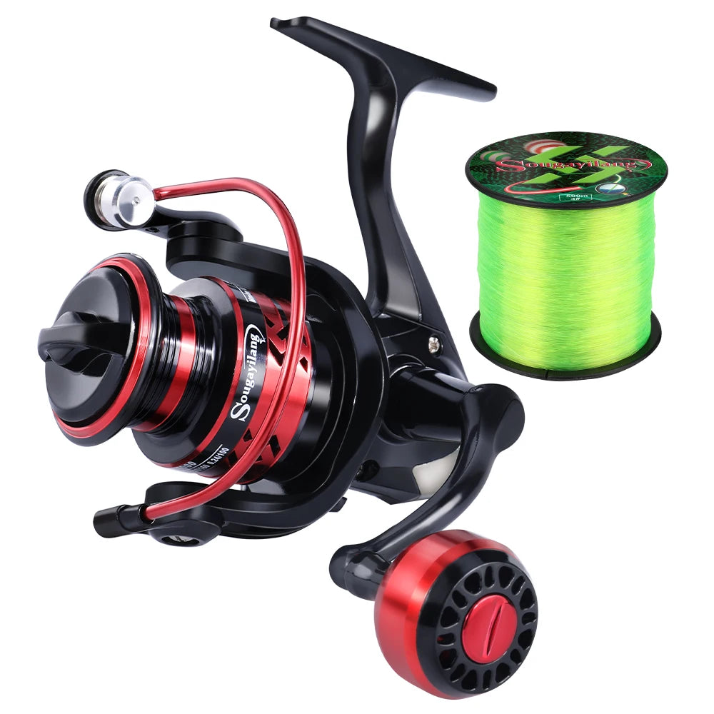Sougayilang 12+1BB Spinning Reel with Free 500m Line