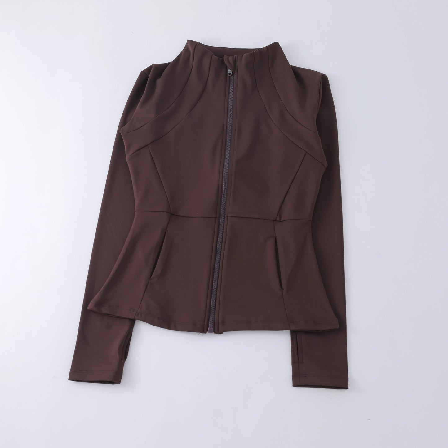 Yoga Wear Ladies Coat Round High Elastic Loose Exercise Yoga Long Sleeve