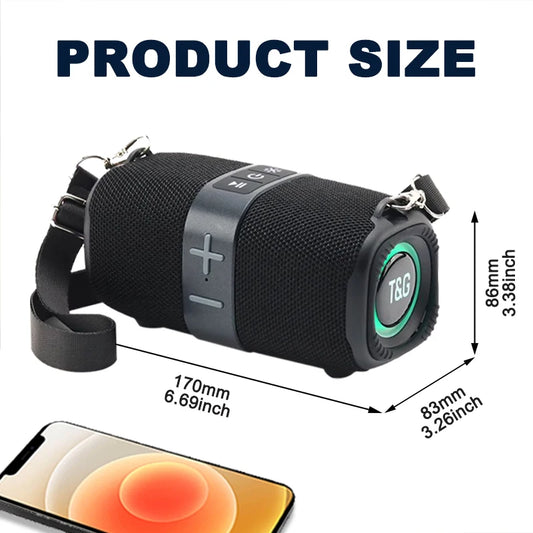 TG667 LED Bluetooth Speaker - Portable & Stylish
