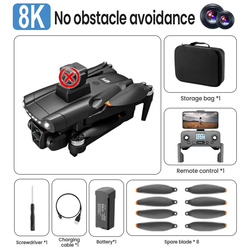 Xiaomi V198GPS Drone ESC 8K Professional HD Camera Drone