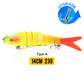 VTAVTA Sinking Jointed Crankbait 8-Segment Swimbait