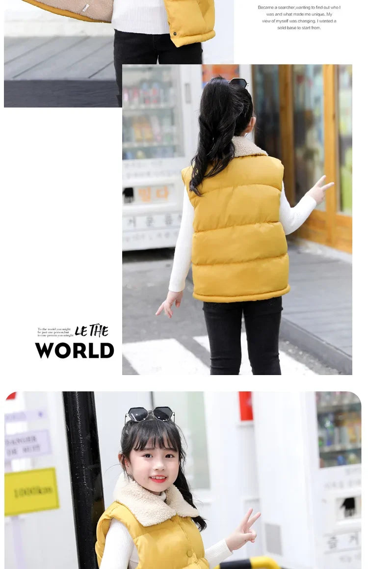Kids Hooded Vest Jacket