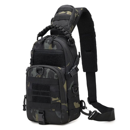Tactical MOLLE Camping Chest Bag – Outdoor Hiking, Fishing, and Cycling Sling Pack