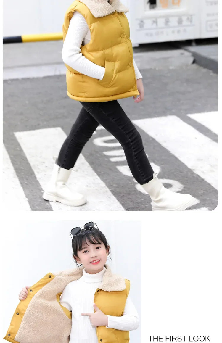 Kids Hooded Vest Jacket