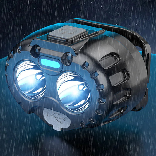 Powerful LED Headlamp 250LM - IPX4 Waterproof, Rechargeable, Outdoor Flashlight