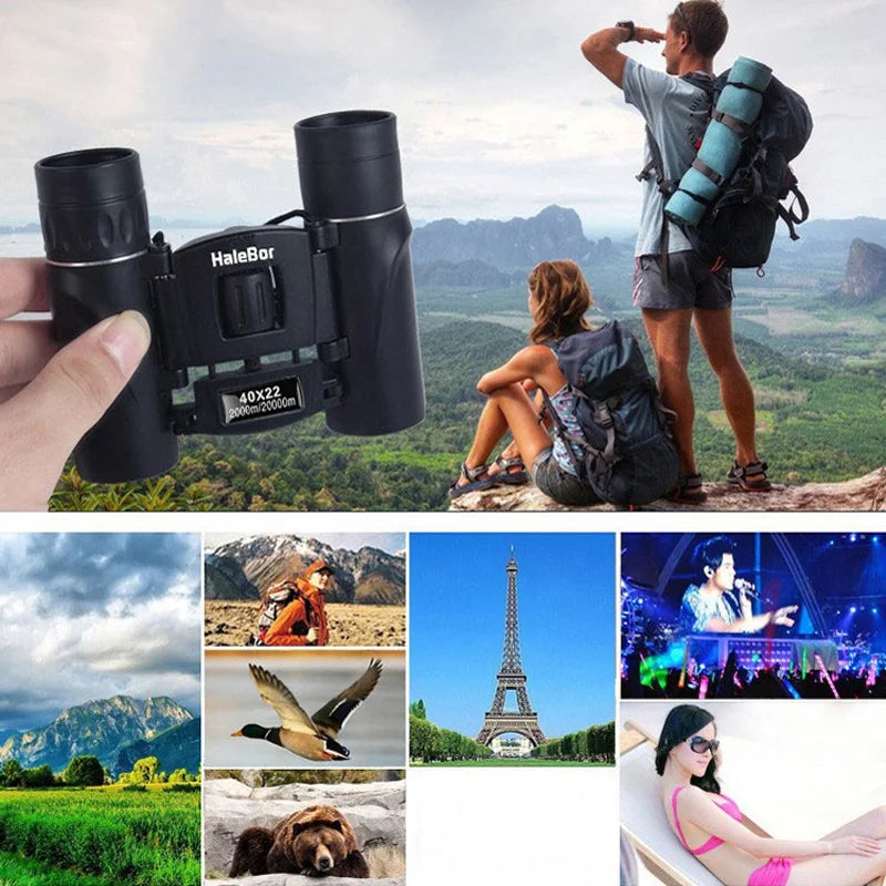 40x22 HD Powerful Folding Mini Binoculars