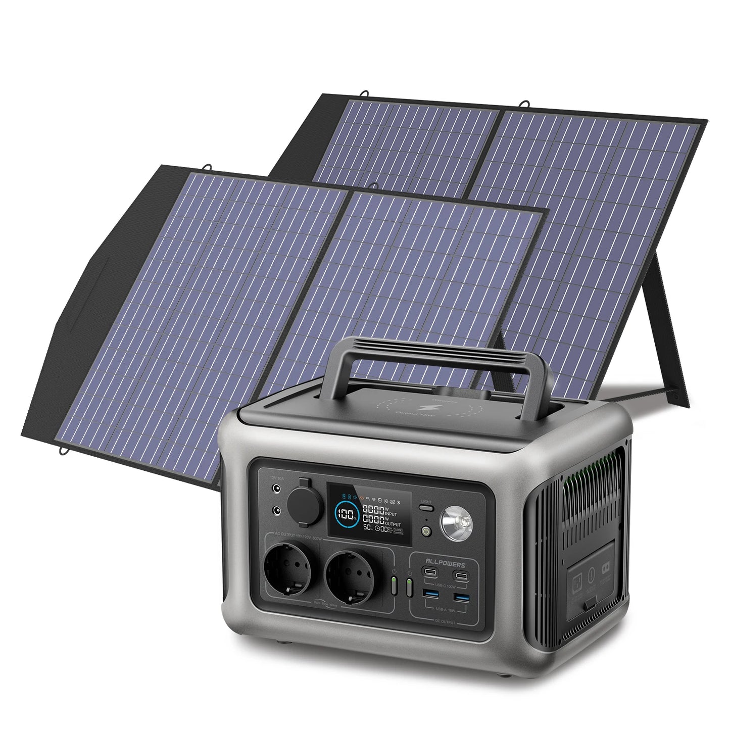 ALLPOWERS R600 Solar Generator with Solar Panel (Optional)