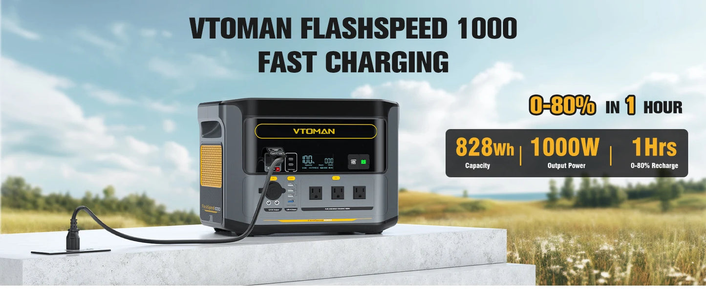 VTOMAN Flash Speed 1000 Portable Power Station
