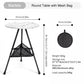 WESTTUNE Ultralight Folding Camping Table with Light Stand