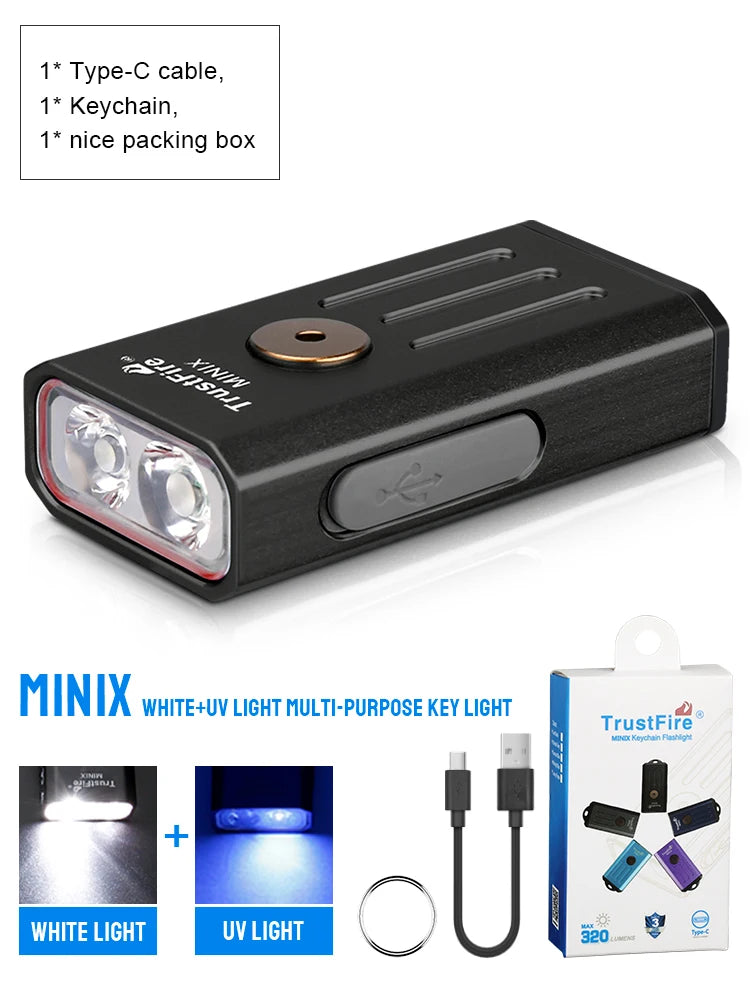 Trustfire Minix Mini EDC Flashlight Keychain