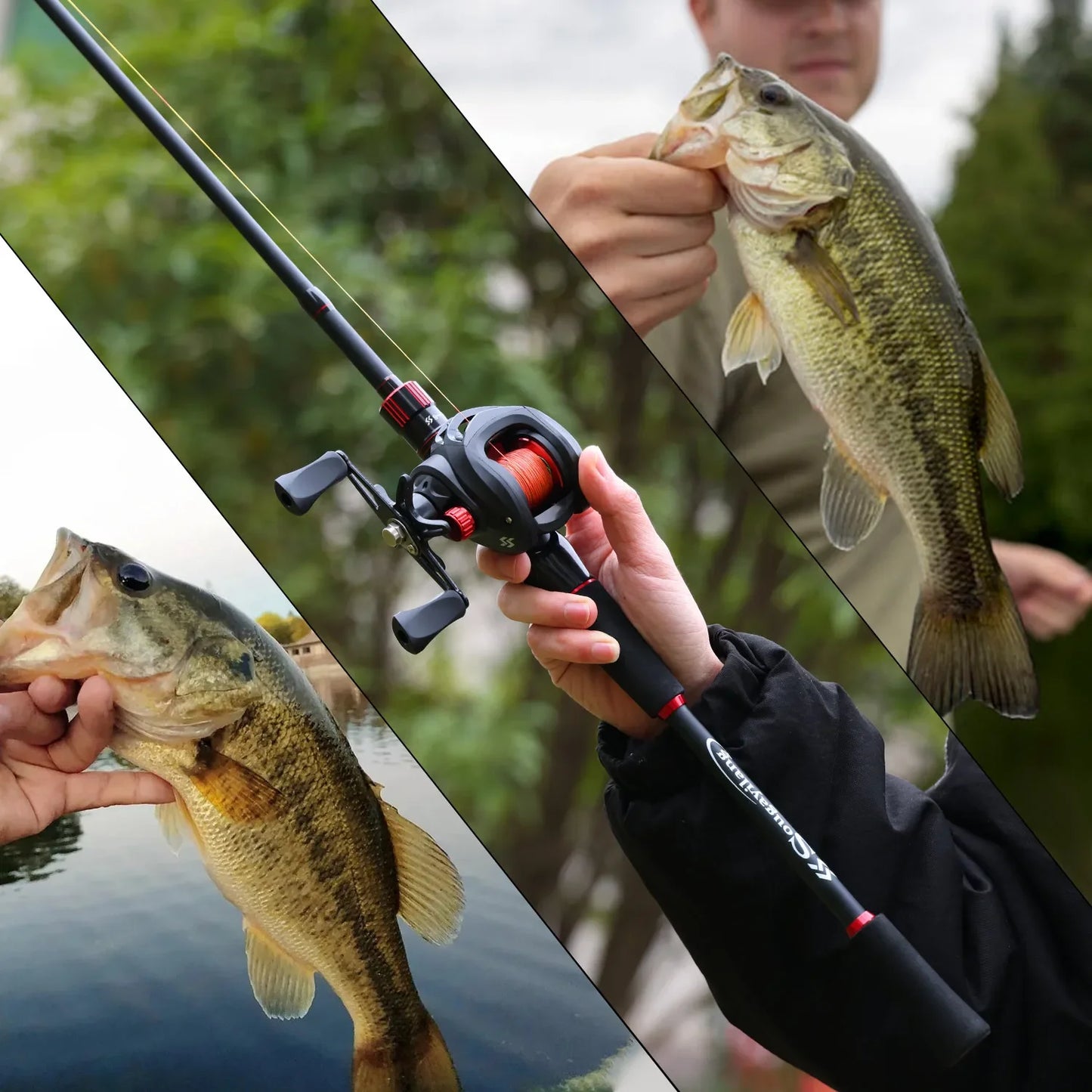 Sougayilang Carbon Fiber Fishing Combo