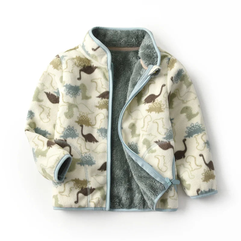 2-8T Camouflage Fleece Jackets for Boys & Girls