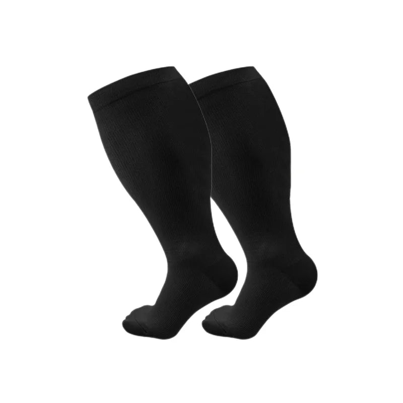Premium Plus Size Compression Socks For Men Women Cycling Toeless Sport Socks Anti Fatigue Pain Relief Medical Nursing Stockings