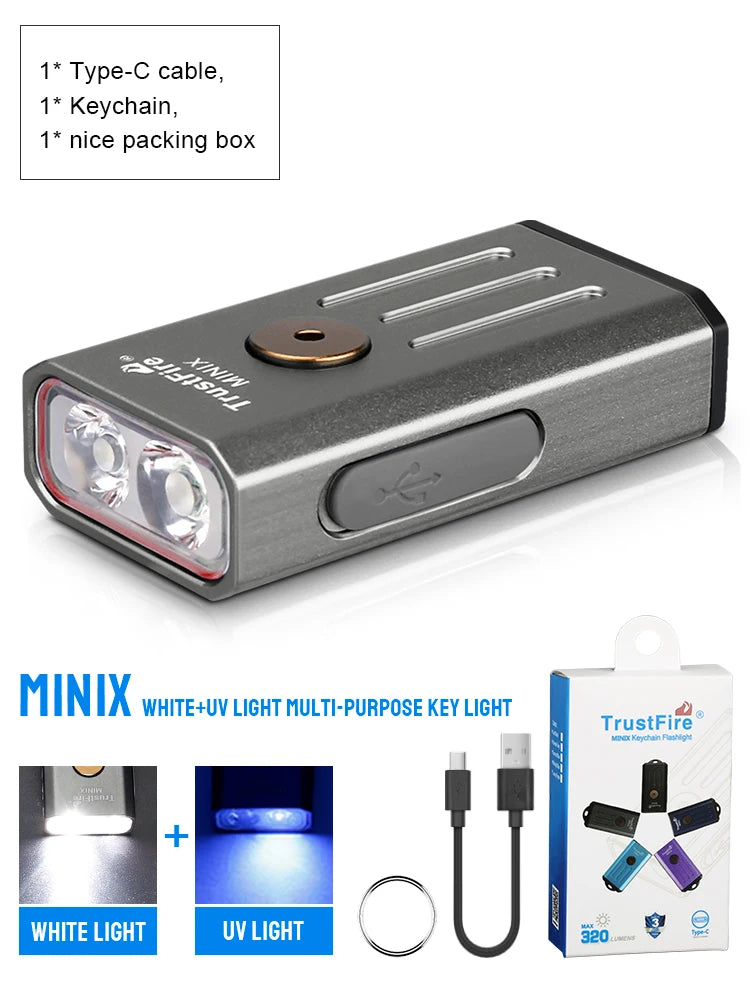 Trustfire Minix Mini EDC Flashlight Keychain