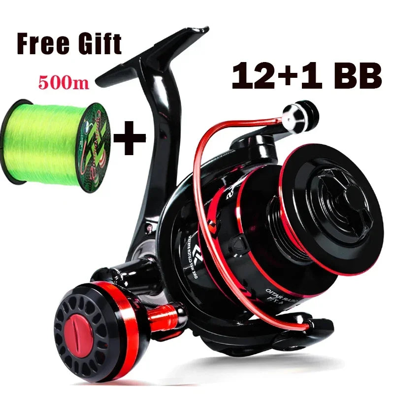 Sougayilang 12+1BB Spinning Reel with Free 500m Line