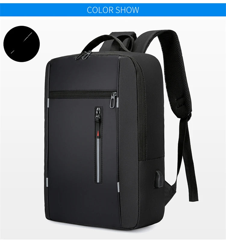 Waterproof Business Laptop Backpack with USB Charging Port