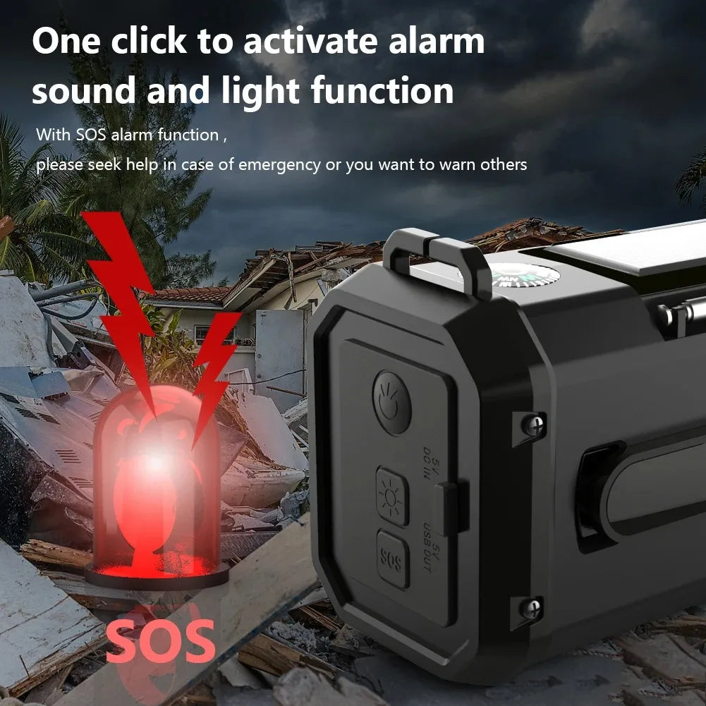 Woopker Radio E30 Emergency Solar Hand Crank AM/FM/NOAA Radio