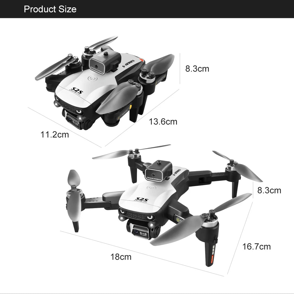 S2S Drone 8K Professional HD Dual Camera