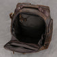 Newsbirds Men's Retro Leather Backpack – Luxury Travel & School Bag