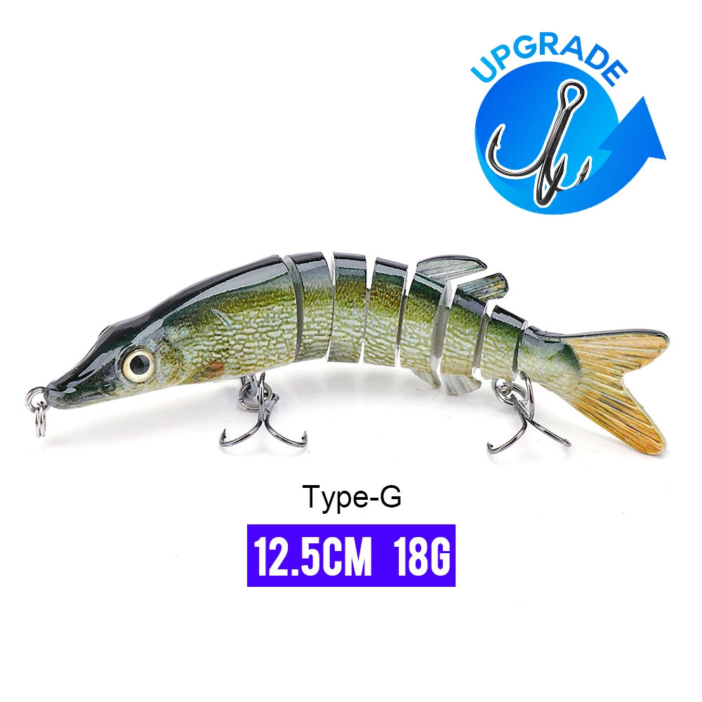 VTAVTA Sinking Jointed Crankbait 8-Segment Swimbait