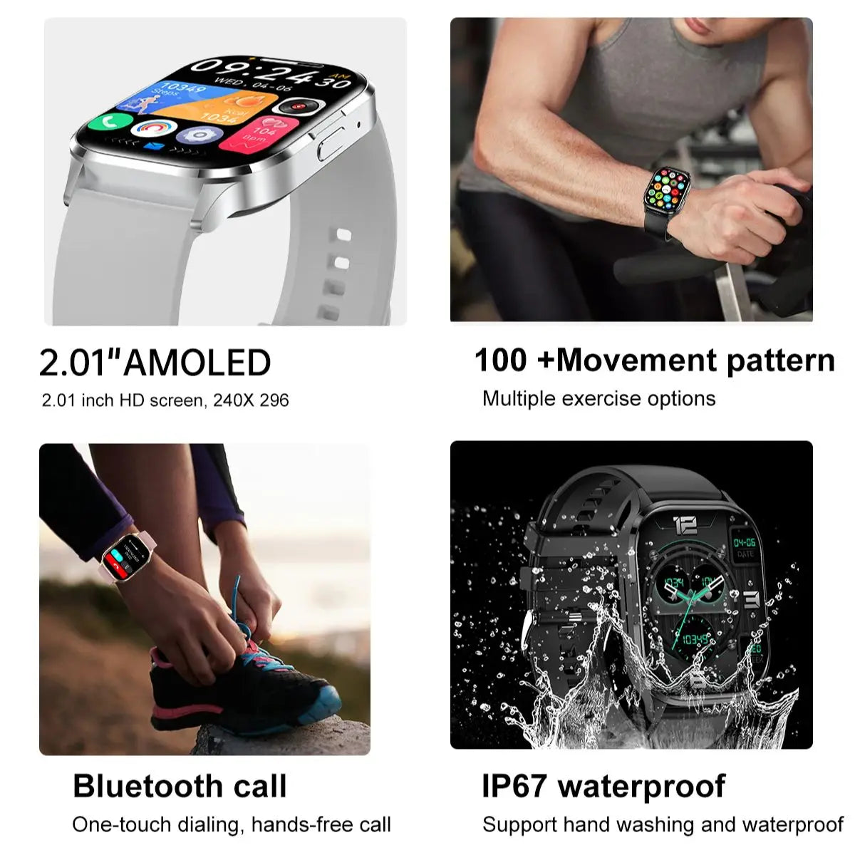2024 Couple Bluetooth Smartwatch – Fitness & Calls