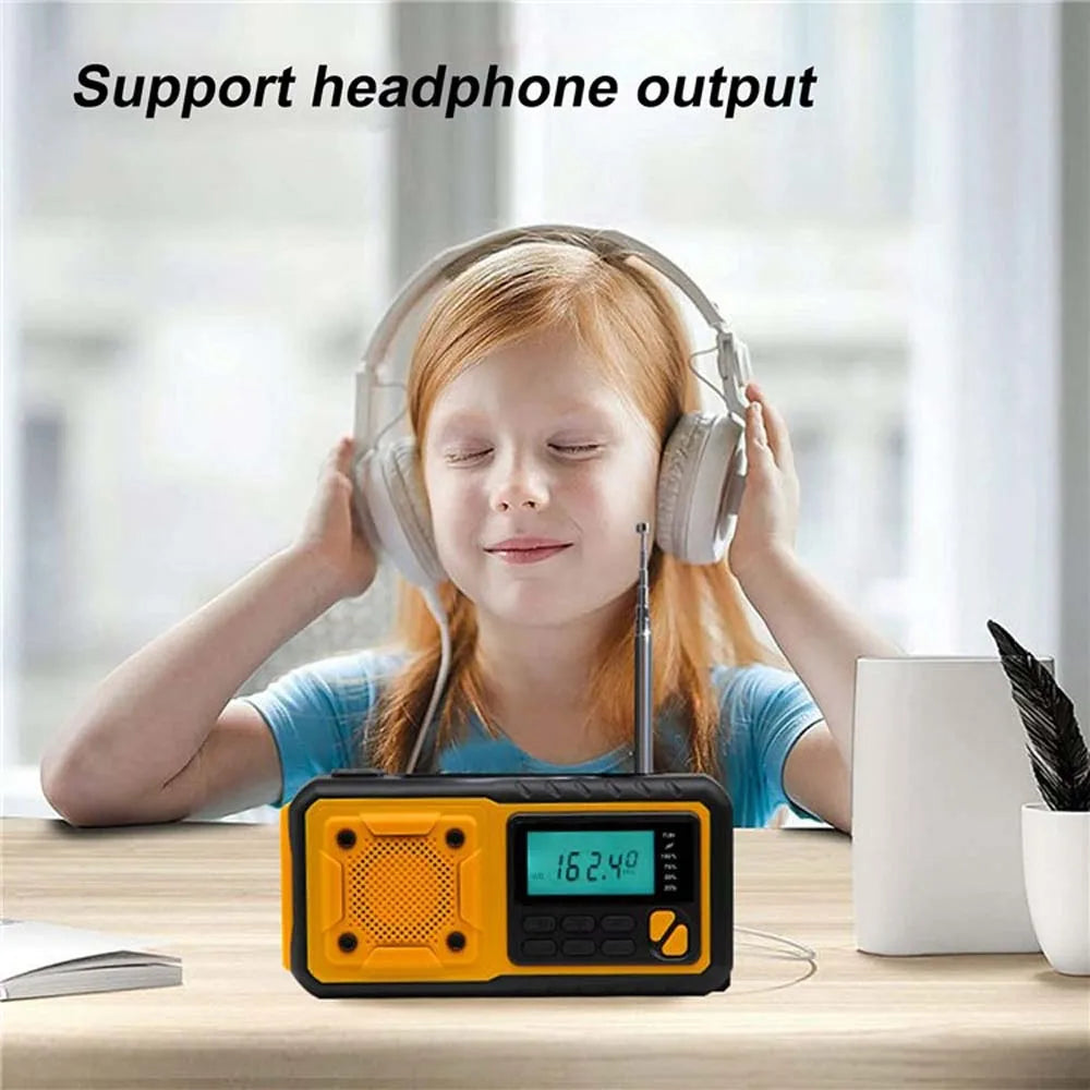 Portable Emergency Solar Power Radio