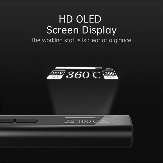 GVDA Smart Electric Soldering Iron – 65W Adjustable Temp | Fast-Heat Portable Soldering Kit