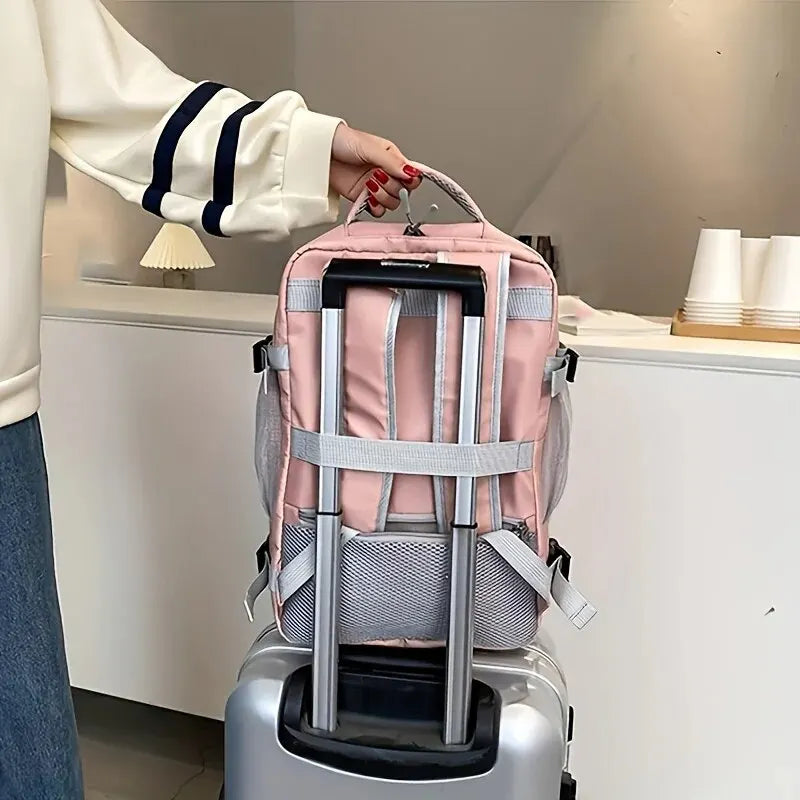 Large-Capacity Multifunction Travel Backpack with Shoe Storage