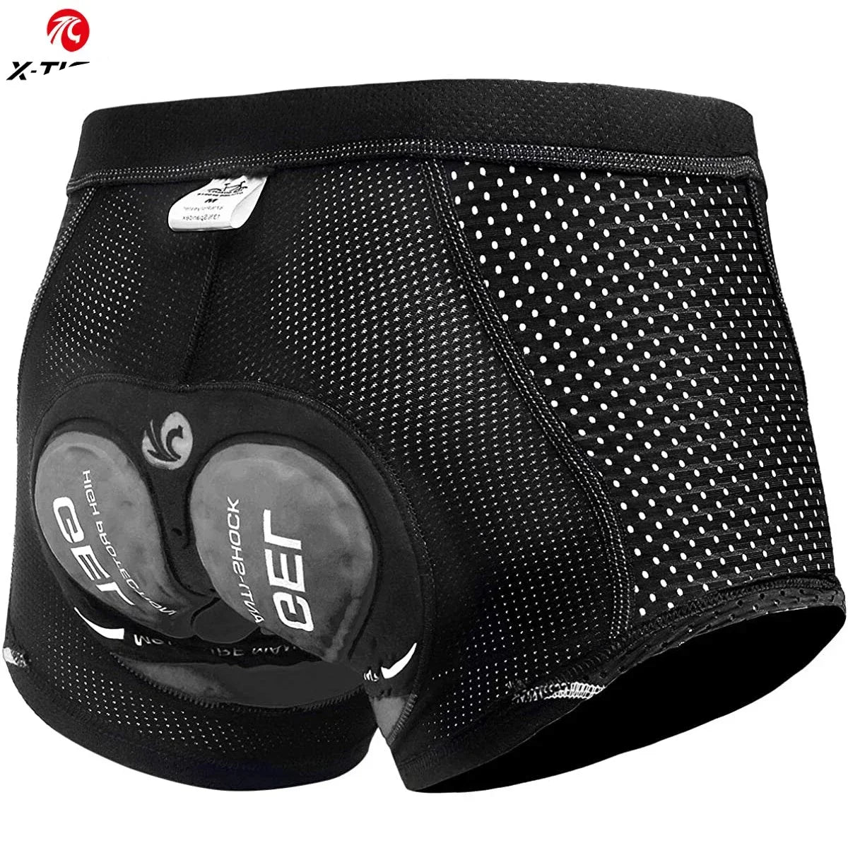 X-TIGER Men’s Cycling Underwear Shorts – 5D Gel Padded, Breathable & Non-Slip