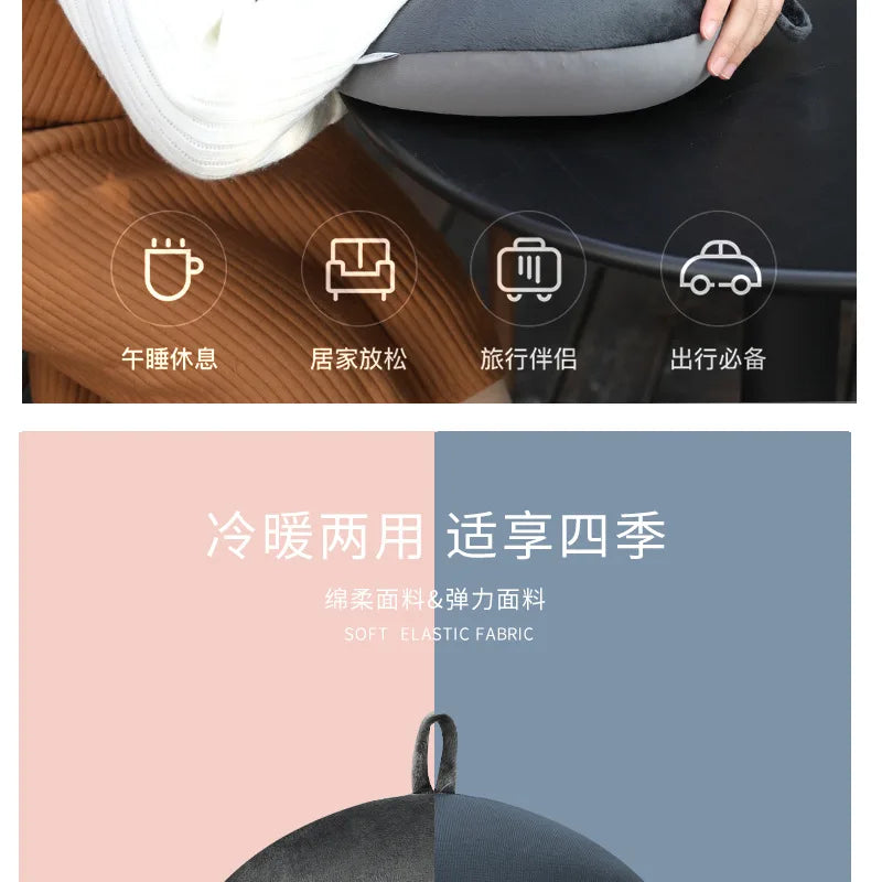 Car Neck Pillow – 1PC Soft Travel Pillow with Foam Particles