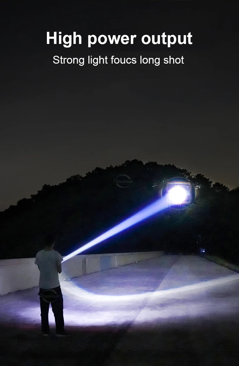10000mAh High Power LED Flashlight