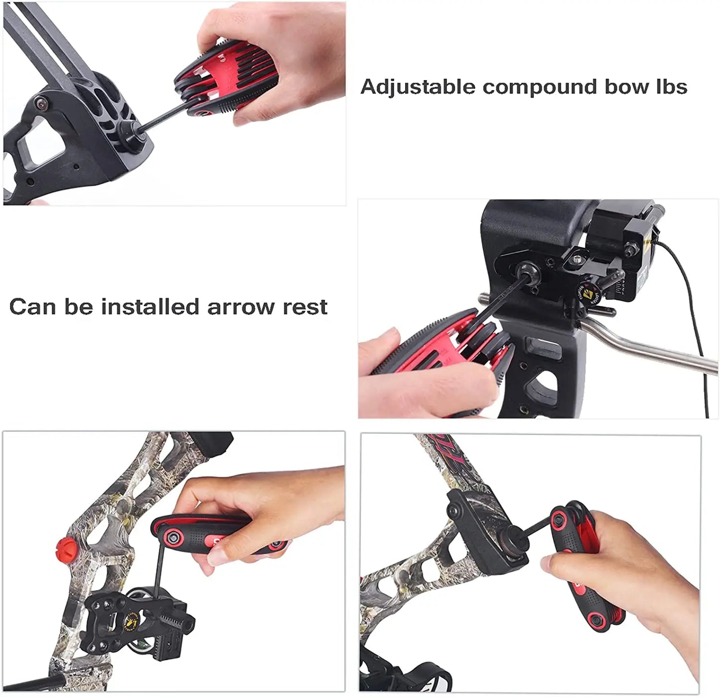 Archery Allen Wrench Tool 9 in 1 Universal Multi Wrench