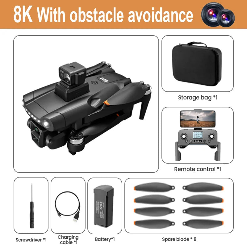 Xiaomi V198GPS Drone ESC 8K Professional HD Camera Drone