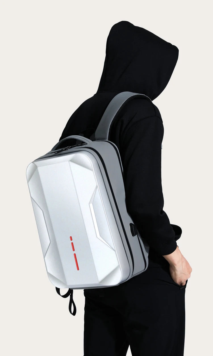 17.3" Hard Shell Laptop Backpack – Waterproof Business & E-Sports Bag
