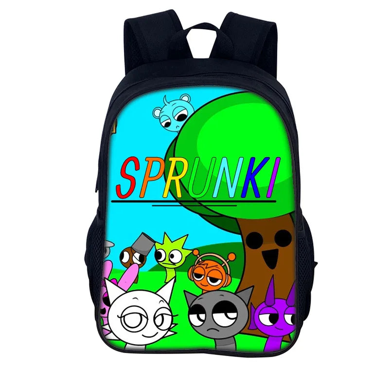 Sprunki Incredibox School Backpack – Stylish Student Bag & Christmas Gift