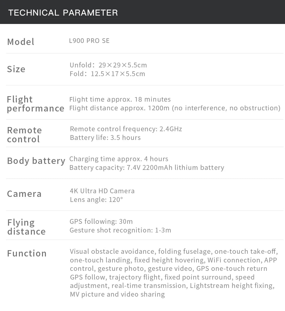 LYZRC L900 PRO MAX Drone 4K Professional HD Dual Camera