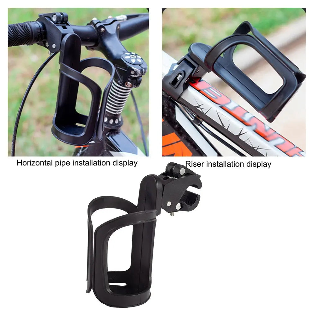 Multifunctional Bicycle & Stroller Water Bottle Holder – Handlebar Mount Cage