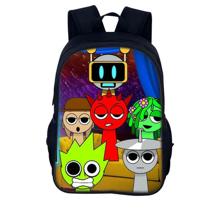 Sprunki Incredibox School Backpack – Stylish Student Bag & Christmas Gift