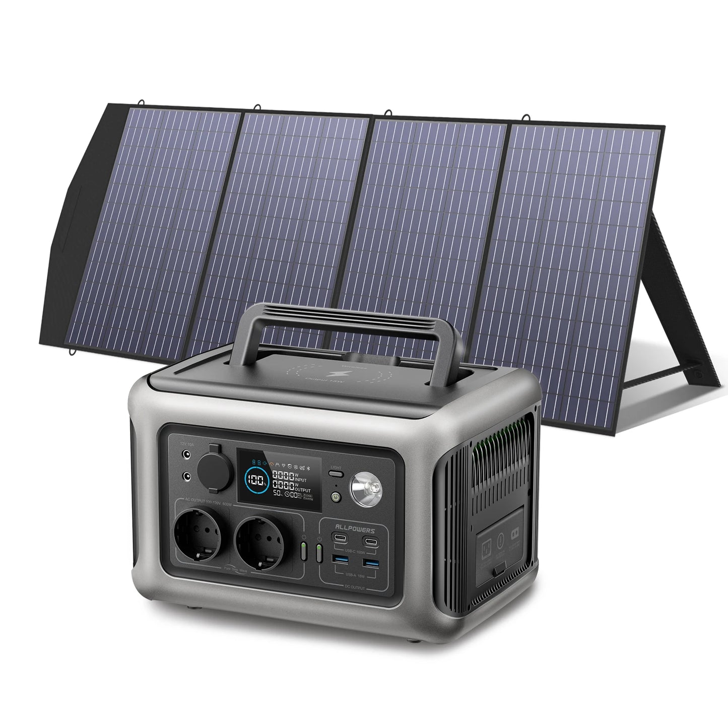 ALLPOWERS R600 Solar Generator with Solar Panel (Optional)