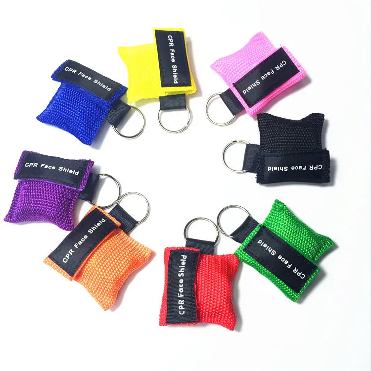 Keychain First Aid Emergency Face Shield Masks